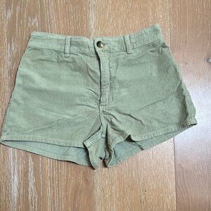 Billabong Free Fall Green Corduroy Women’s Shorts 26